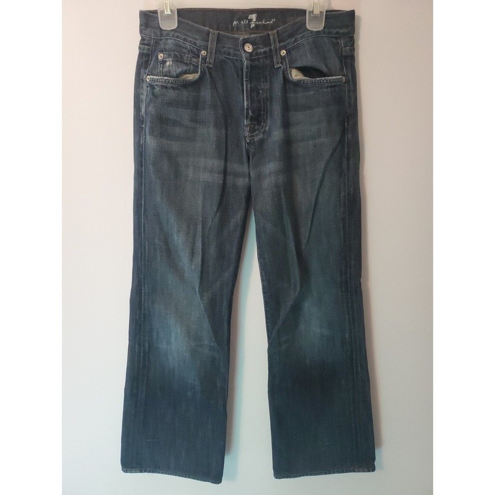 Mens 7 For All Mankind Relax Blue Jeans Size 30  Made USA‎ ( T521290u-290u)